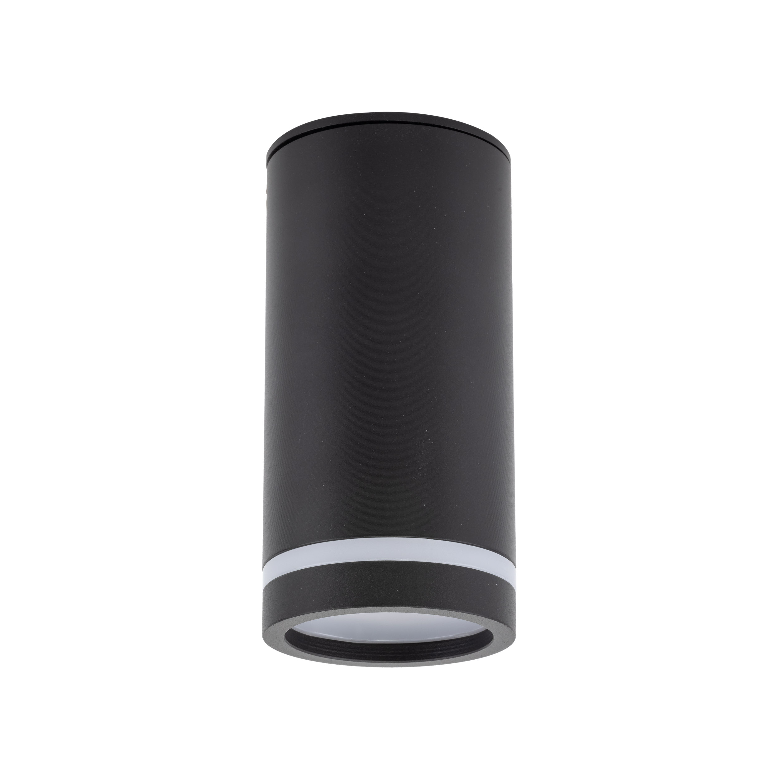Lampa sufitowa JET czarna z pierścieniem 11x5cm - TK_6918