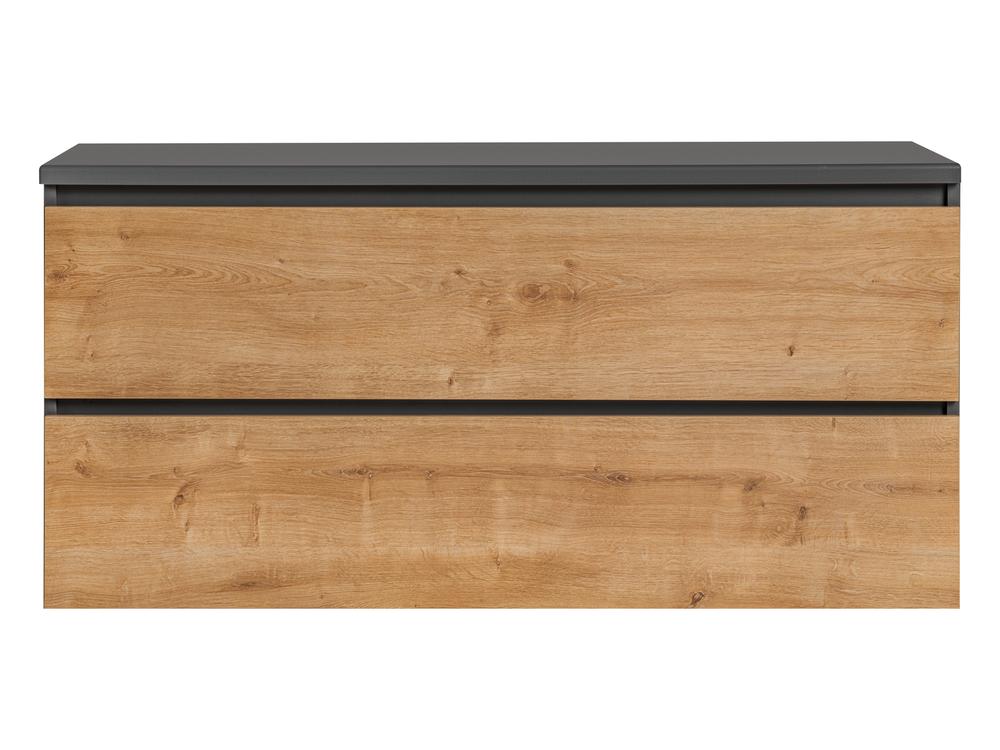 Szafka pod umywalkę MONAKO szara dębowa 120x57x46cm - MONAKO_GREY_OAK_823_-_FSC