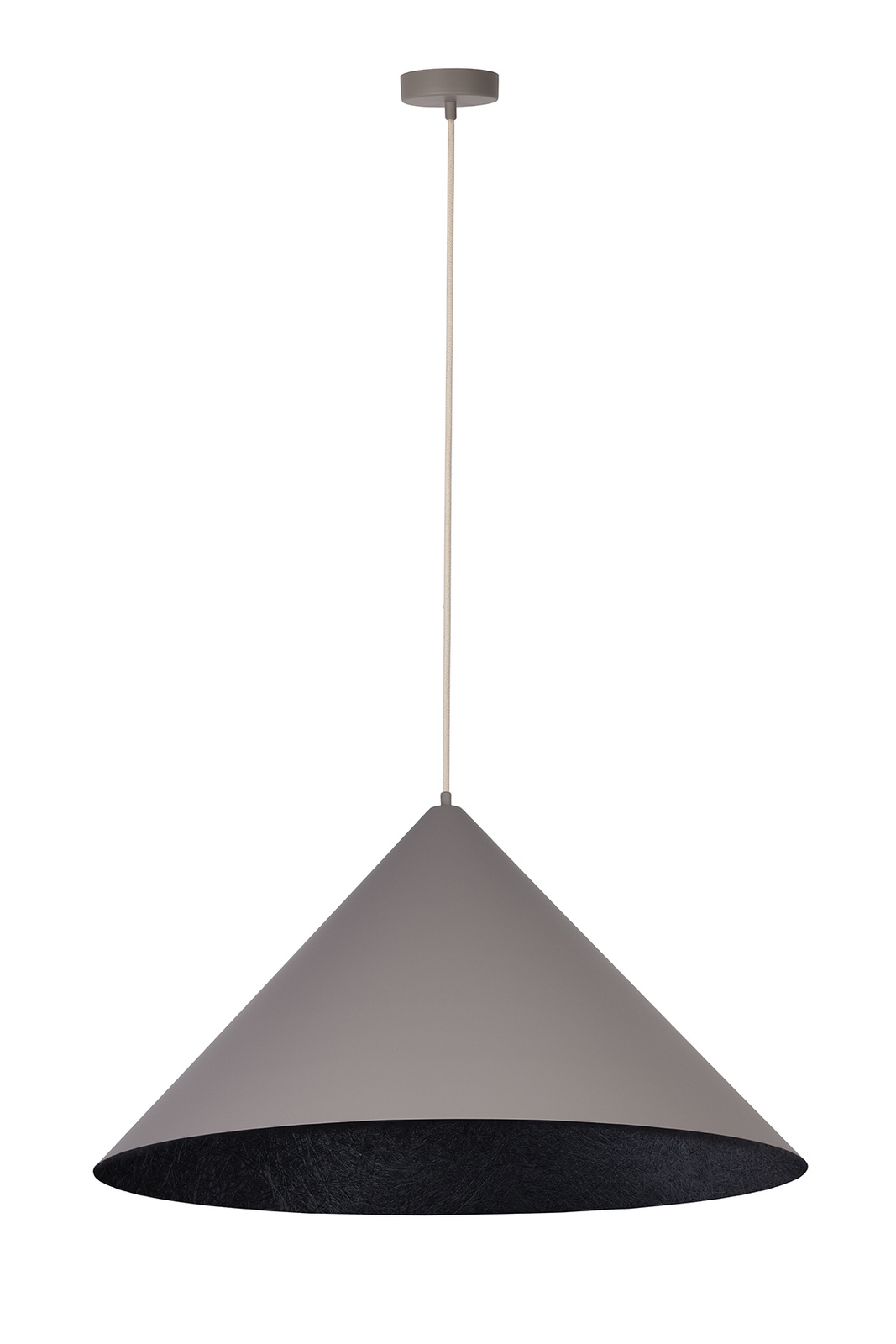 Vesuvio taupe/czarny M 1xE27