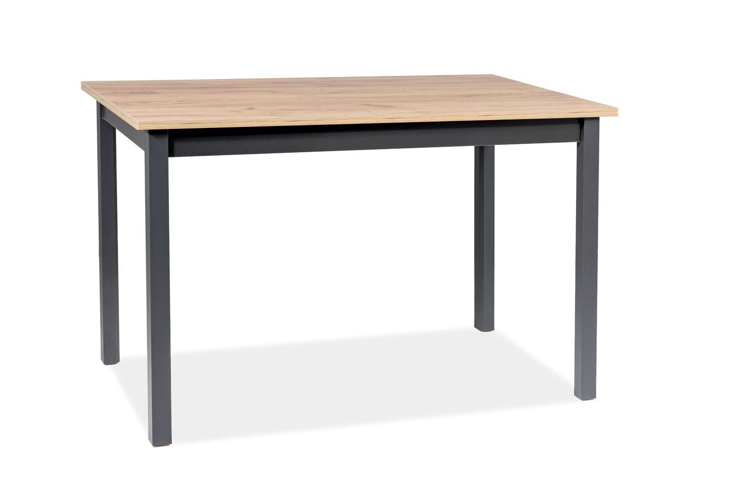 Stół rozkładany HORACY dąb artisan/czarny 75x125(170)