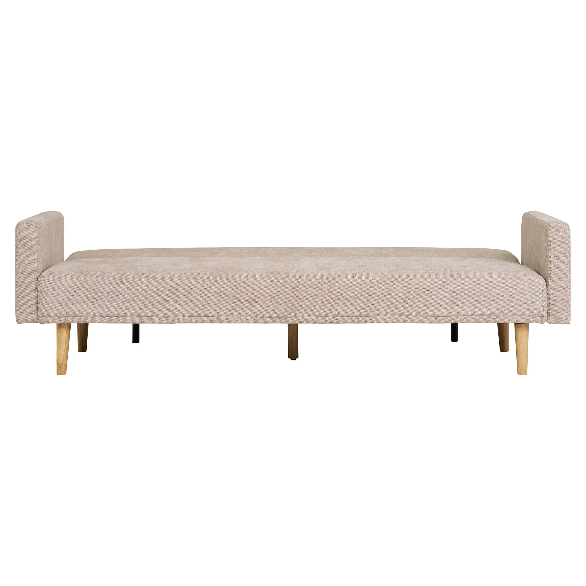 Sofa rozkładana KELLS - piaskowa naturalne nogi - 1302050