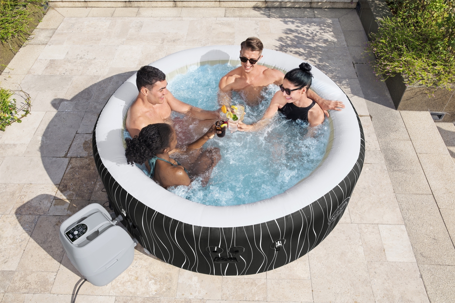 JACUZZI LAY-Z-SPA HOLLYWOOD AIR JET z pokrywą 196 X 66 cm - BES60059