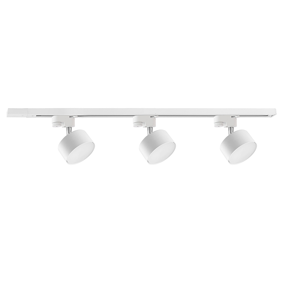Lampa listwowa TRACER LED 8W biała komplet listwa z trzema reflektorami 100x11x8cm - TK_6156