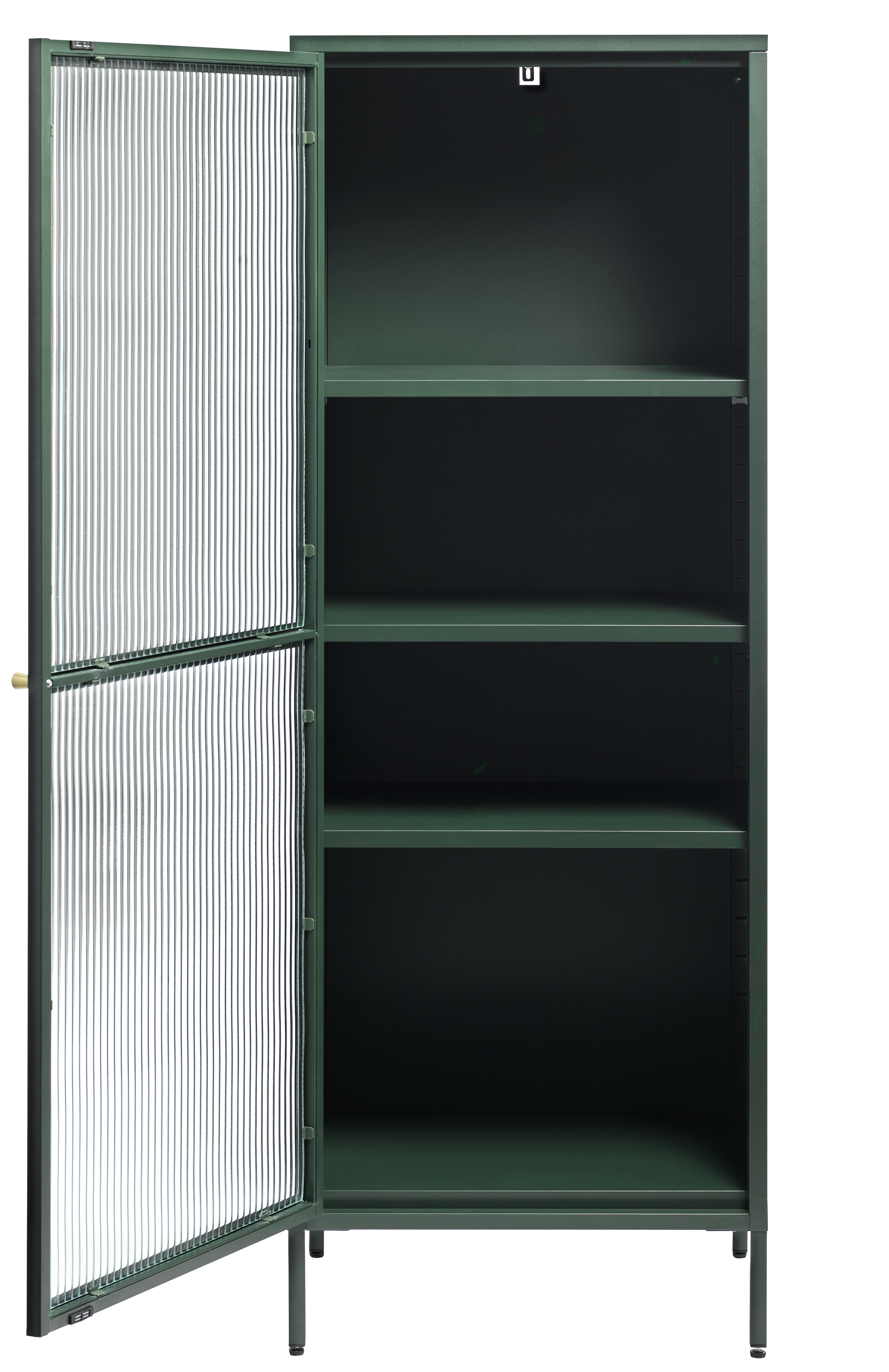 Witryna niska BRONCO 1-drzwiowa W160 cm - zielony, złoty - UN_44600200