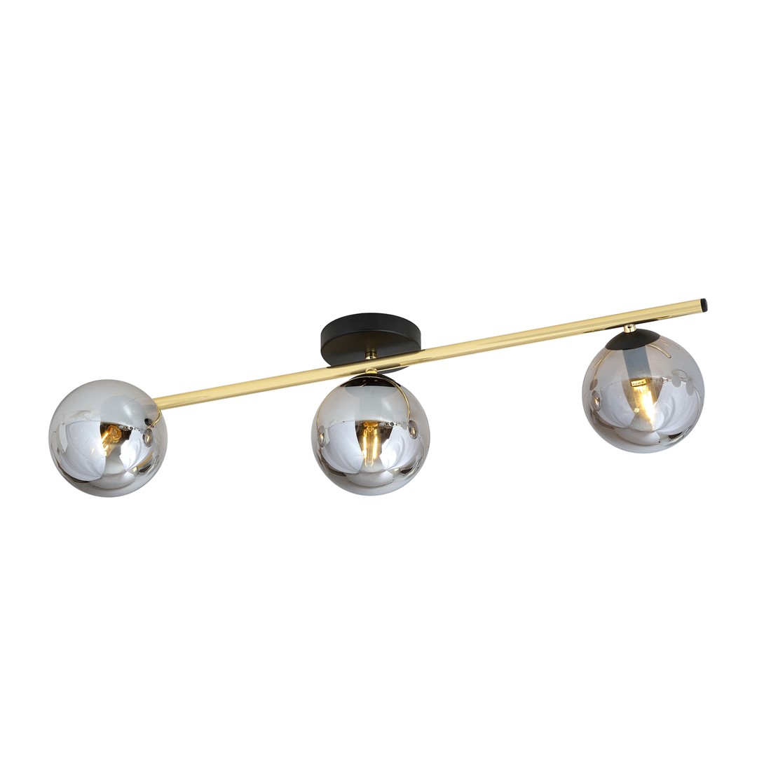 Lampa sufitowa SPLENDI Czarny,Złoty 1246/3