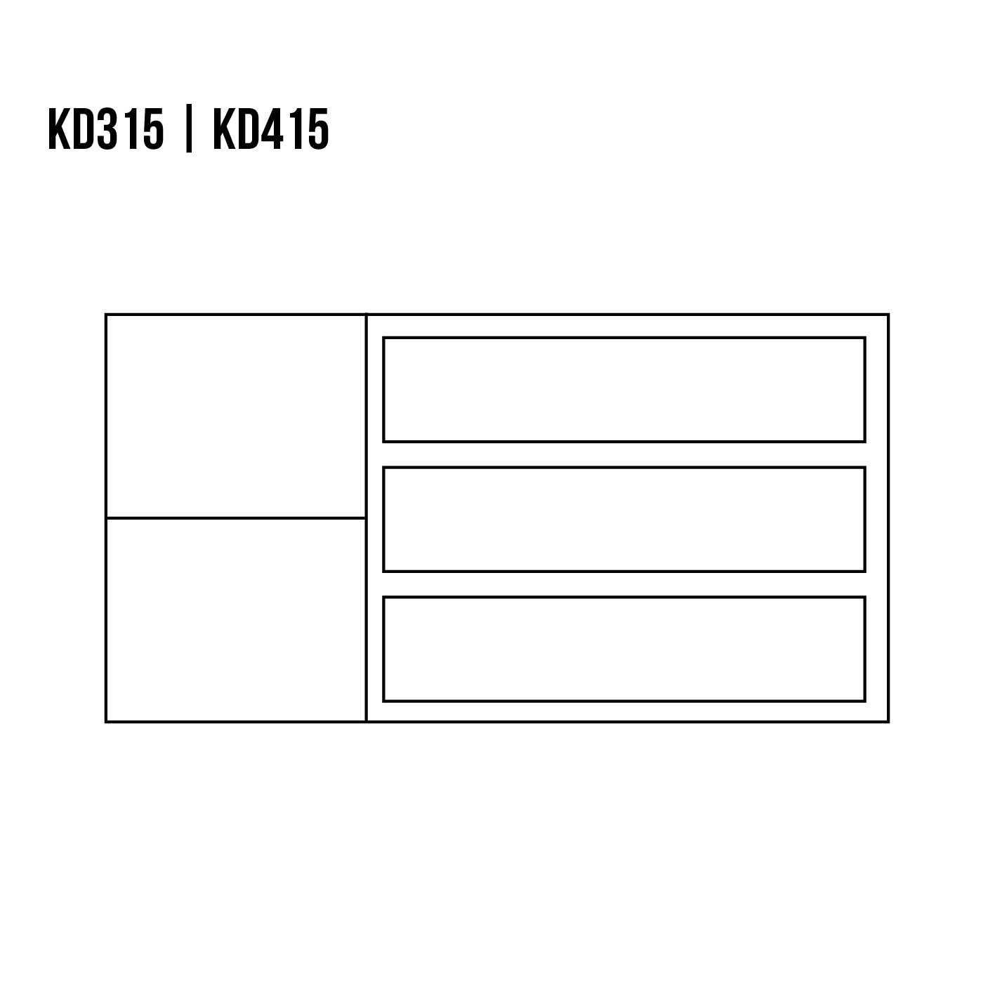 Komoda dębowa KD315 Kakao DREWMAX - 32475