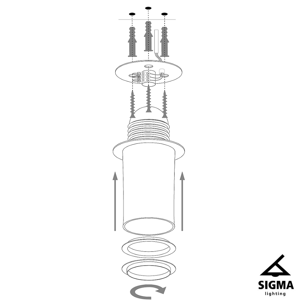 Solaris XL plafon srebrny/czarny - SI_40628