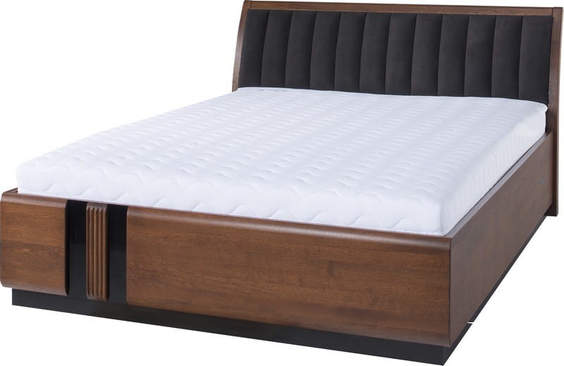 Łóżko dwuosobowe drewniane 160x200 Porti 76 SZYNAKA MEBLE