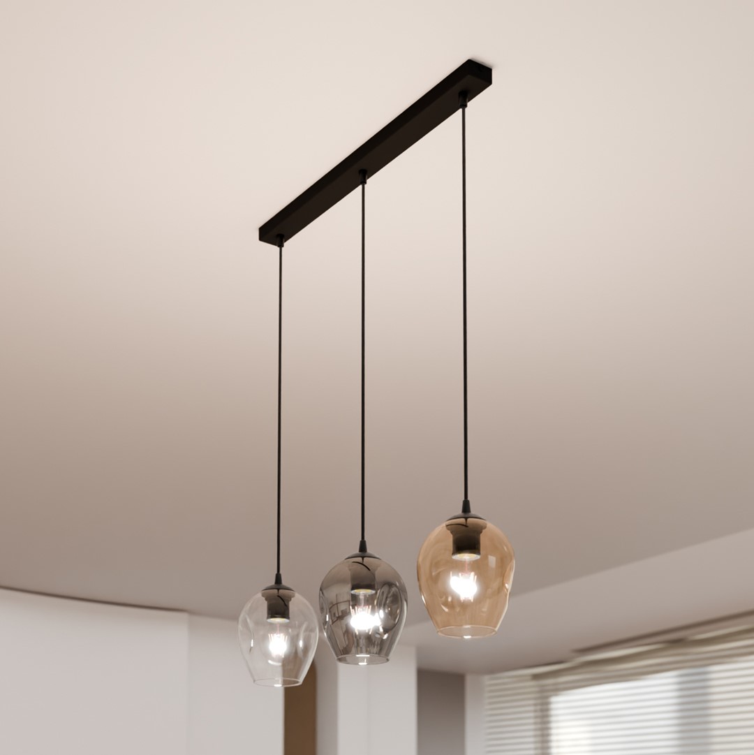 Lampa wisząca ISTAR Czarny 678/3 - 678/3