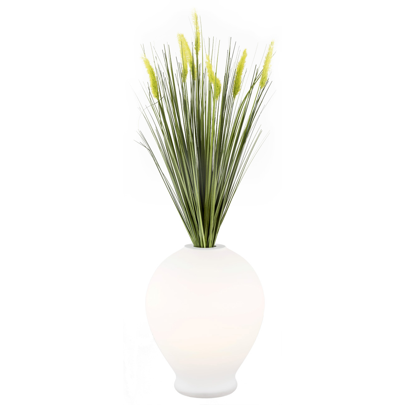 Lampa stołowa AMARYLIS wazon biały 34x27cm