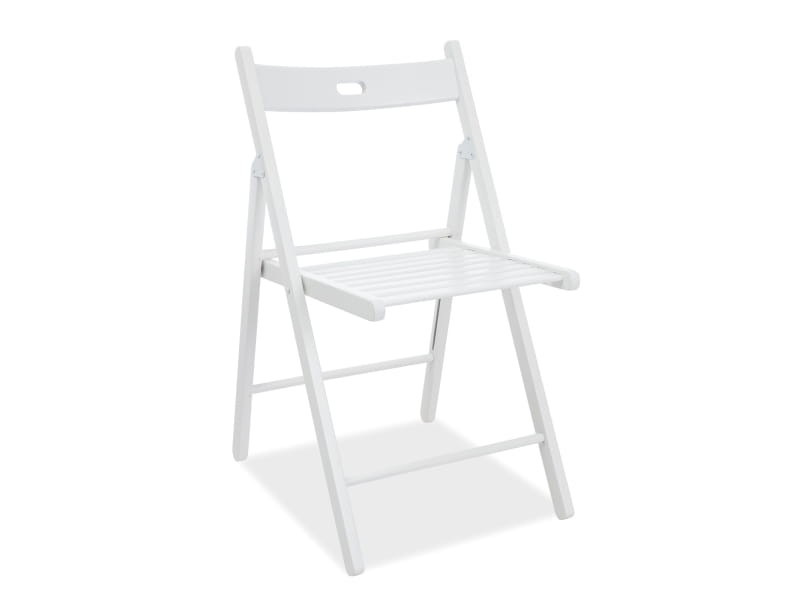 Krzesło SMART II składane drewniane białe Signal