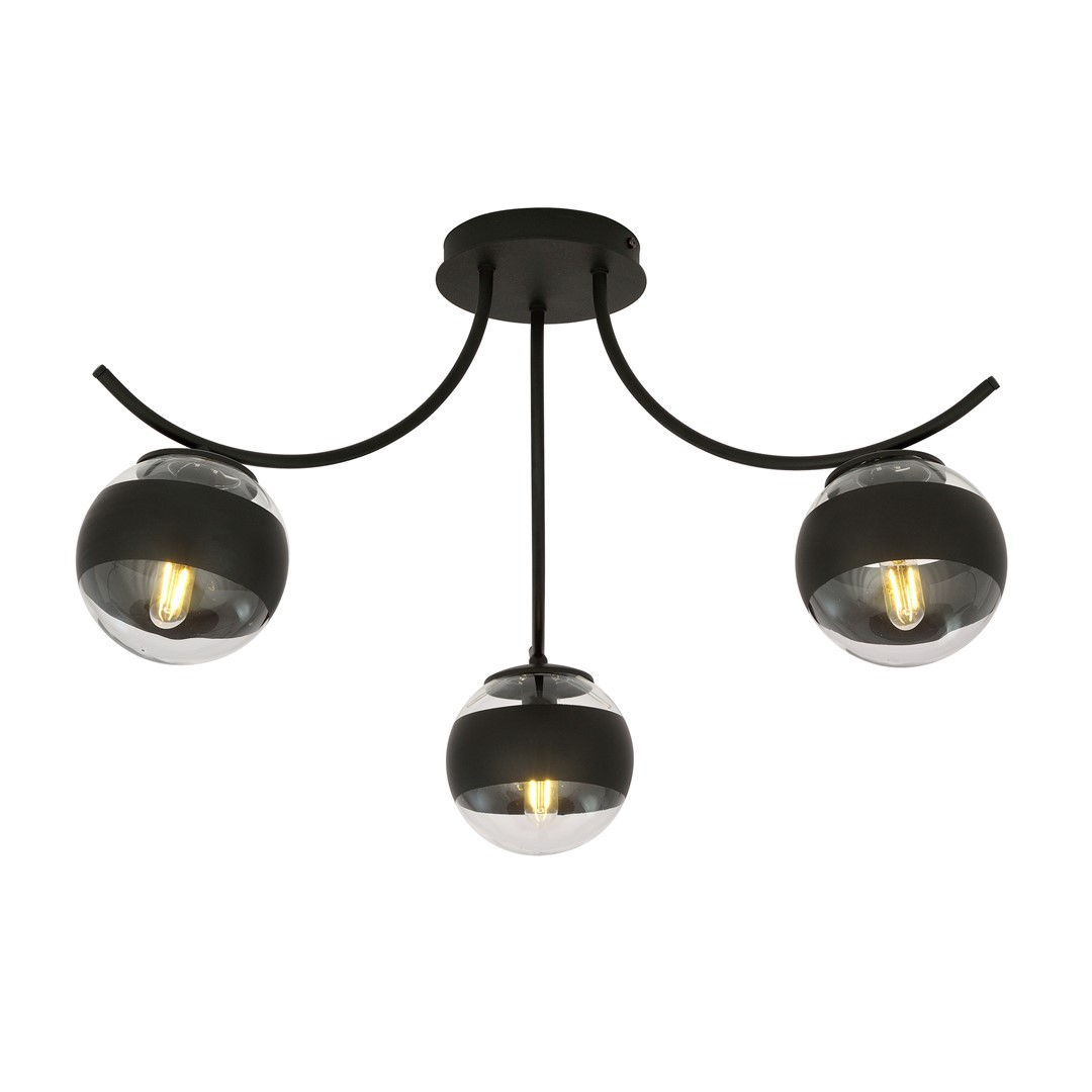 Lampa sufitowa  BOSTON Czarny 1111/3