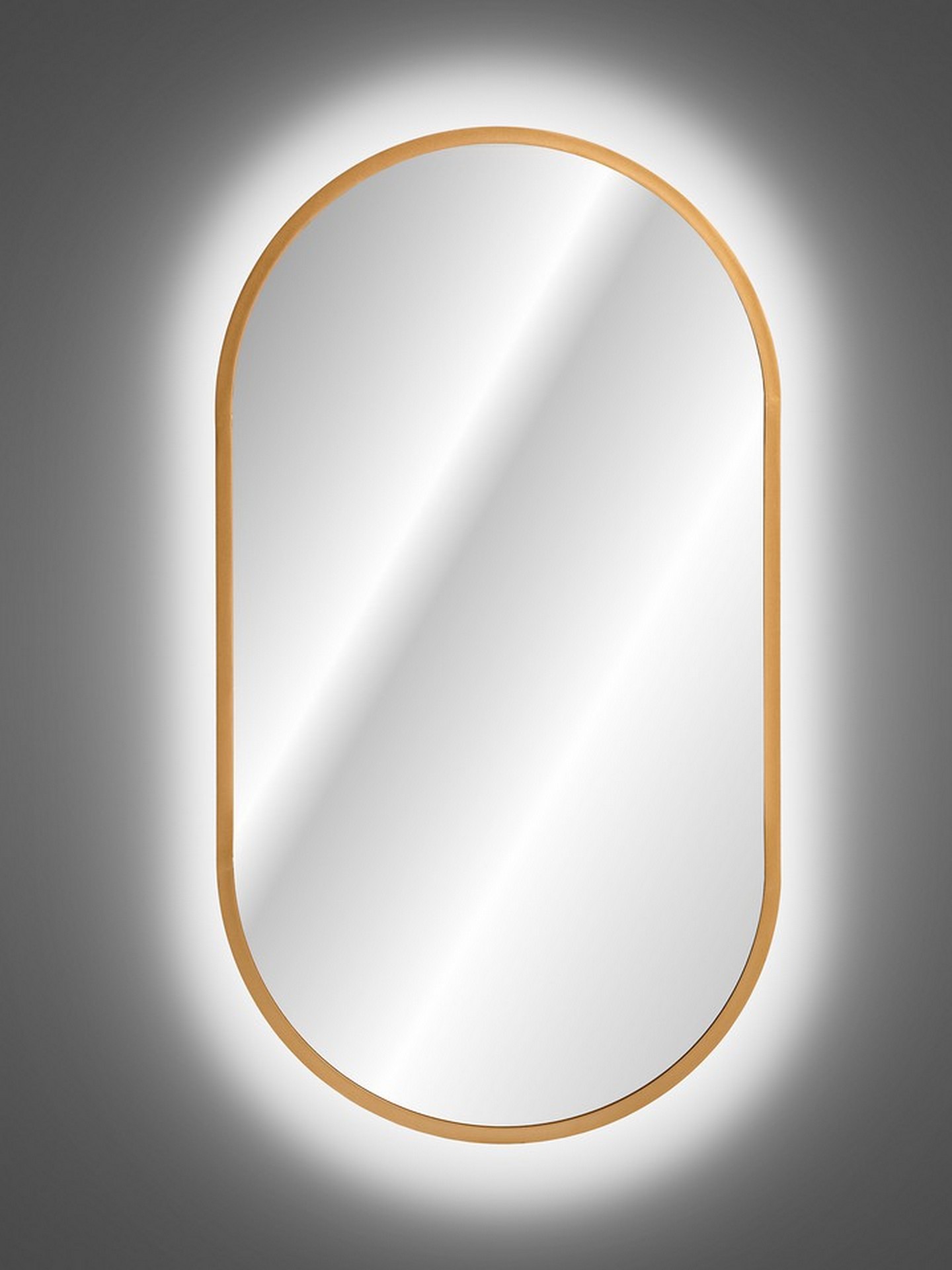 Lustro APOLLO LED złote 90x50cm - LUSTRO_APOLLO