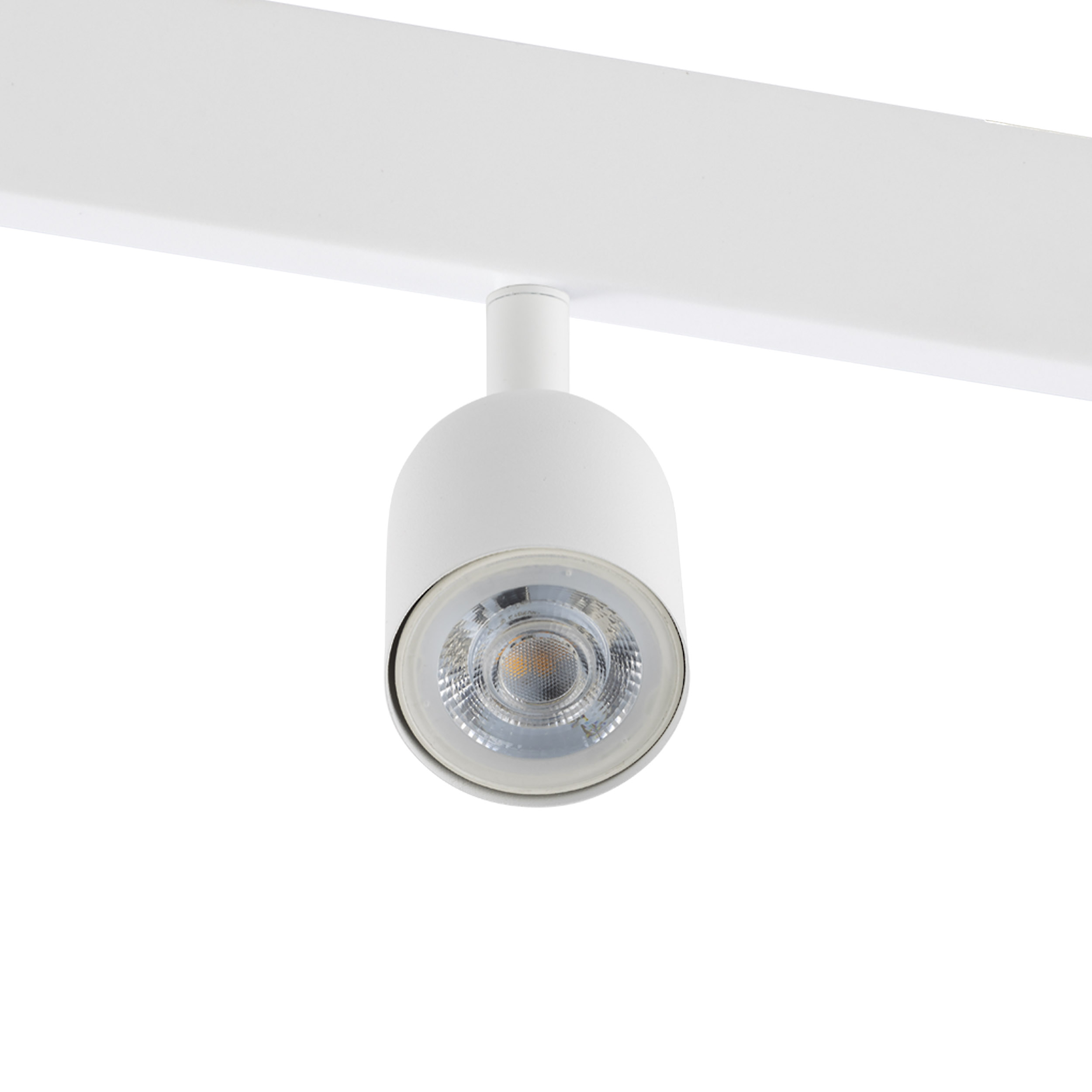 Lampa sufitowa TOP biała na metalowej listwie regulowana 127x18x16cm - TK_1026