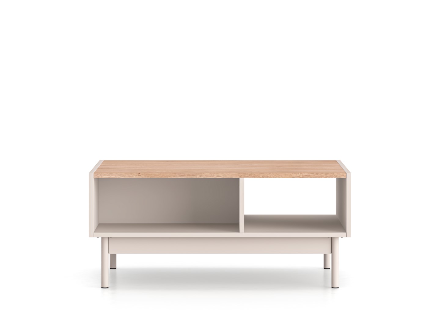 Stolik kawowy z półką DUNEA 60x90 kaszmir - dąb cremona - 1DUNE09-001
