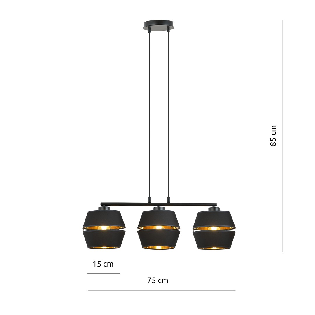 Lampa wisząca Czarny 1183/3 - 1183/3