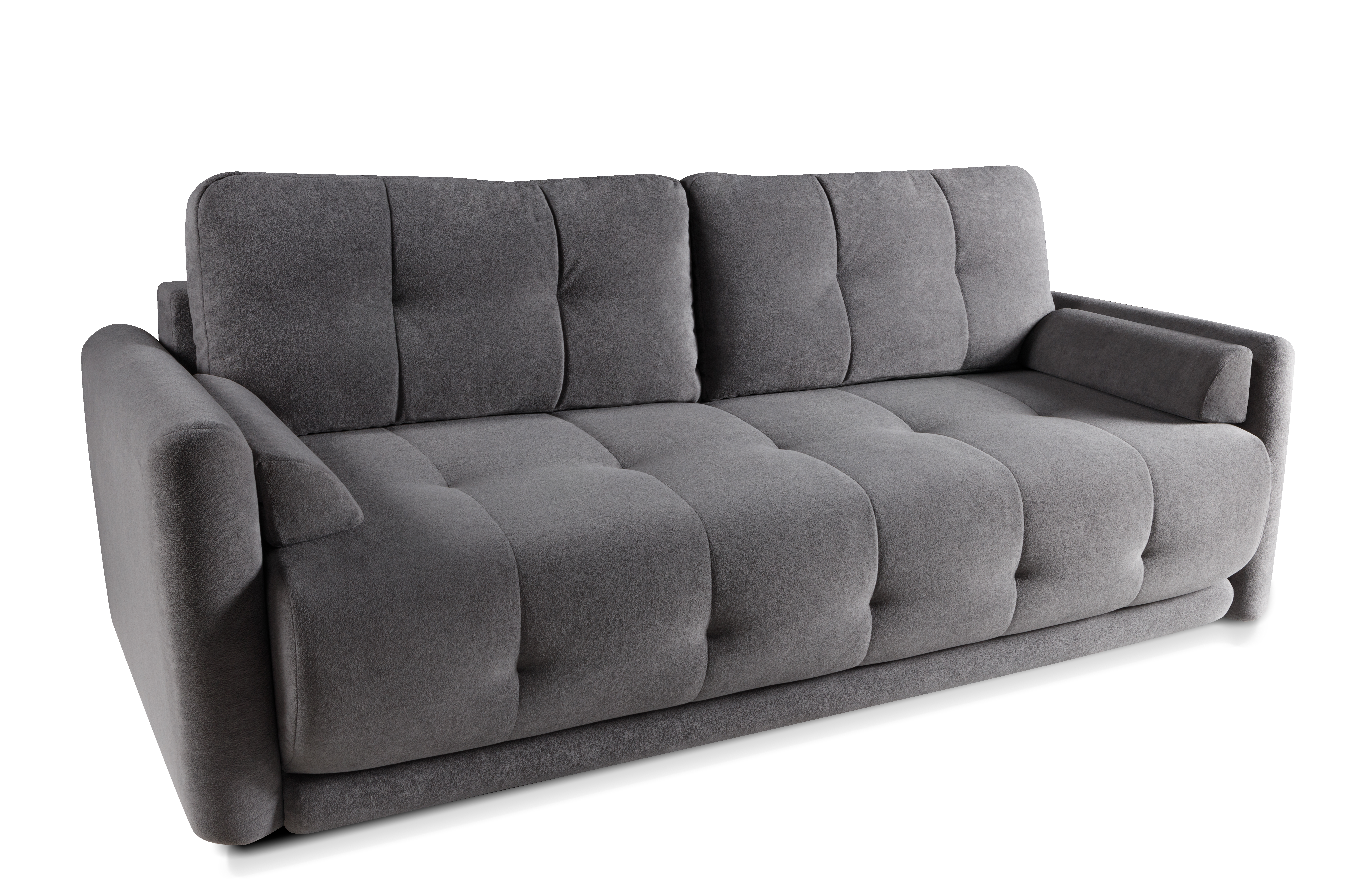 Sofa rozkładana z podłokietnikami ETNO Soft 20 - szara