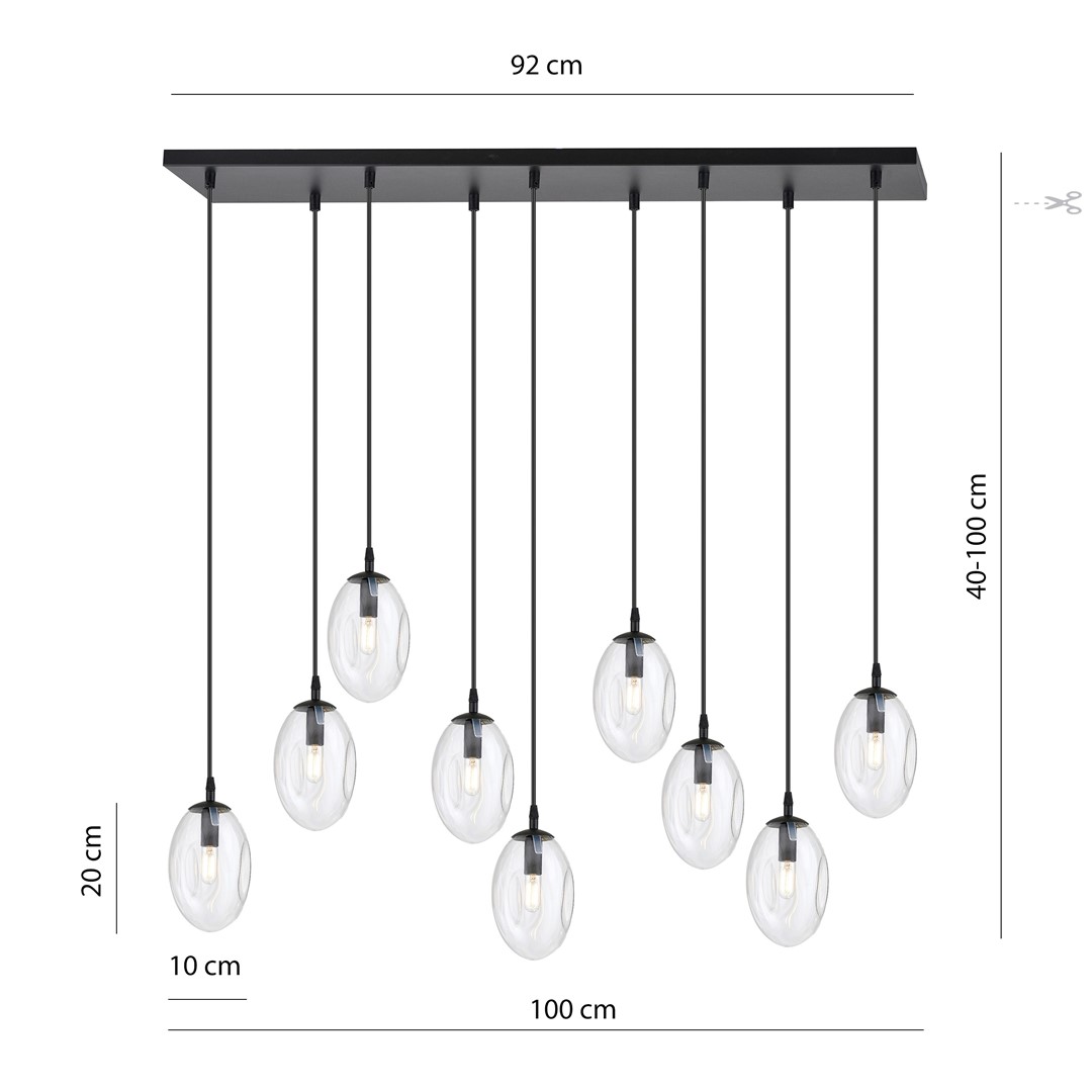 Lampa wisząca ASTRAL Czarny 1265/9 - 1265/9