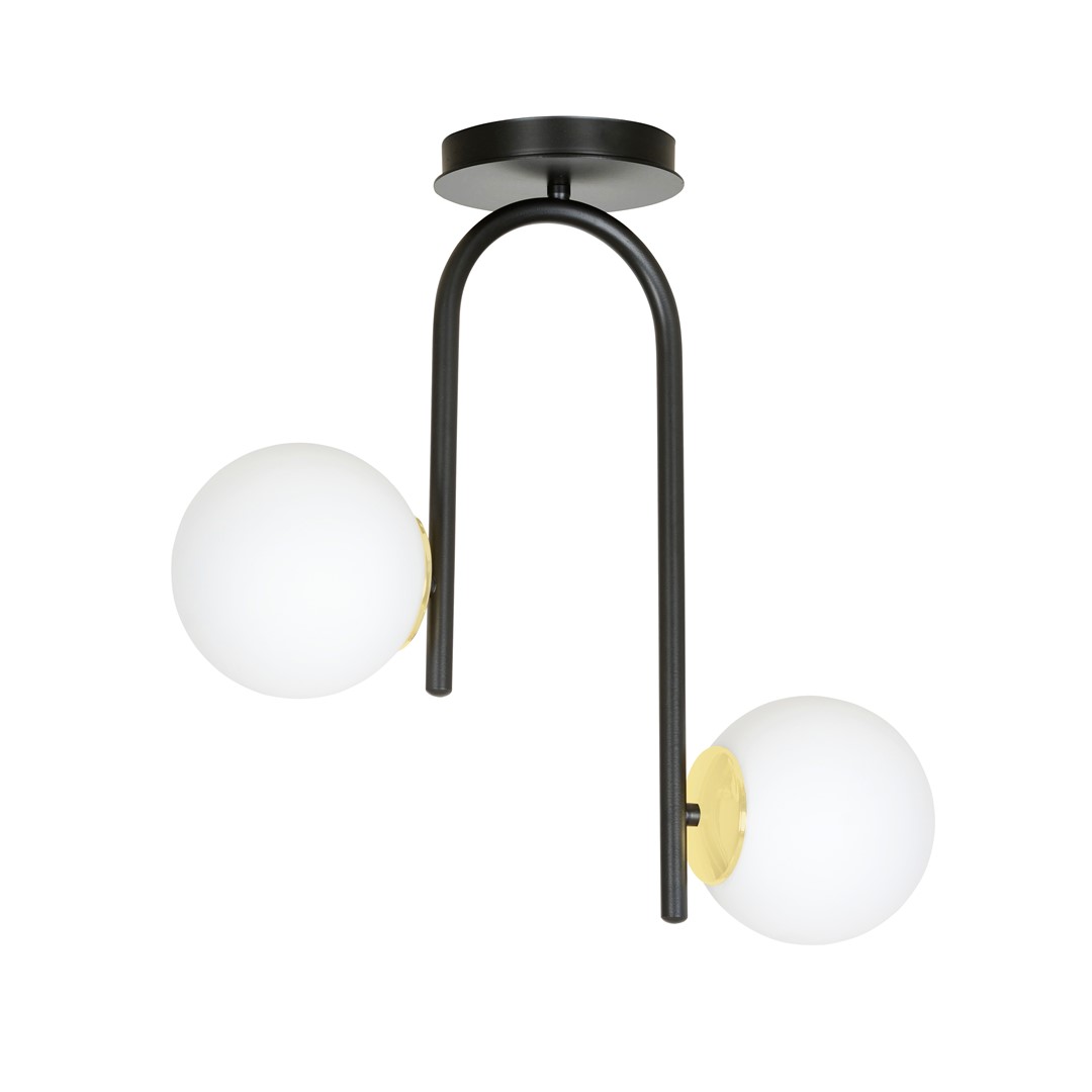 Lampa sufitowa RAGNAR Czarny/Złoty 1032/2