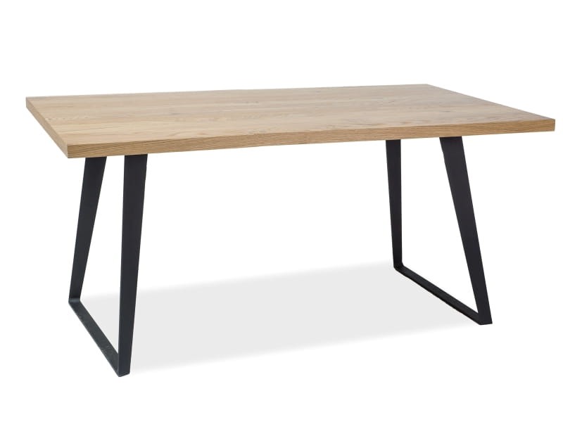 Stół FALCON drewno dębowe/metal 90x150 Signal