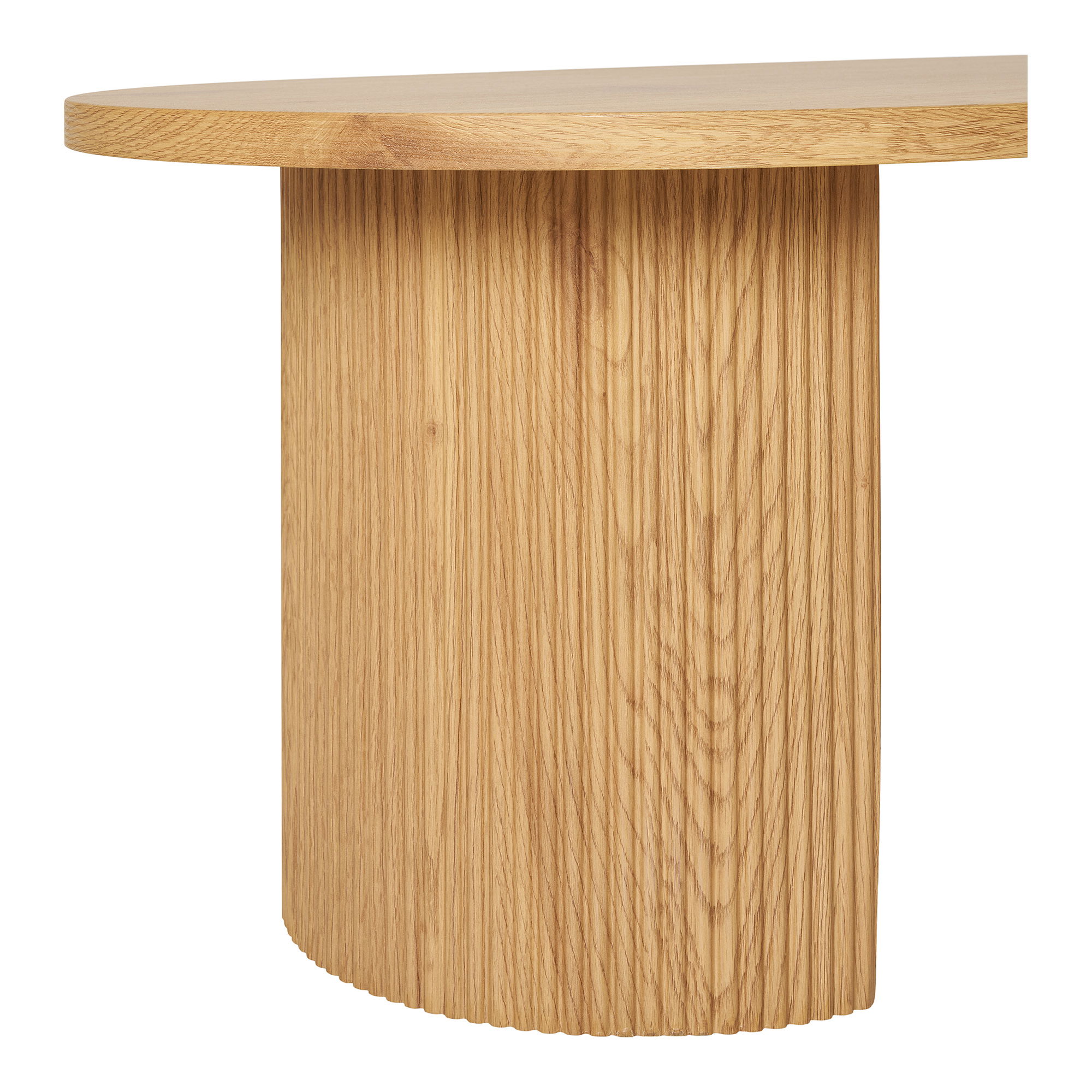 Stolik kawowy owalny BOAVISTA 60x120 cm - naturalny - 2102121