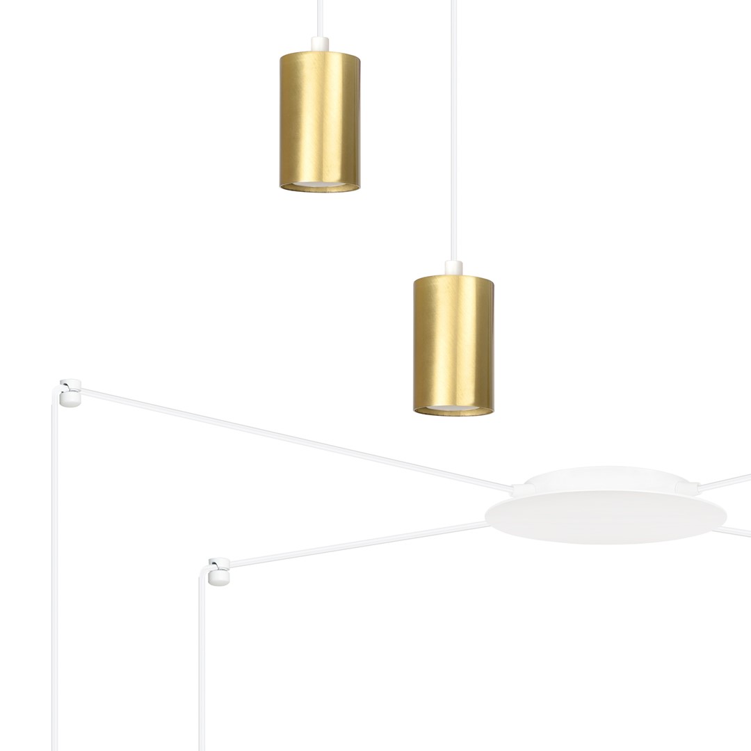 Lampa wisząca TRAKER Biały/Złoty 527/4 - 527/4