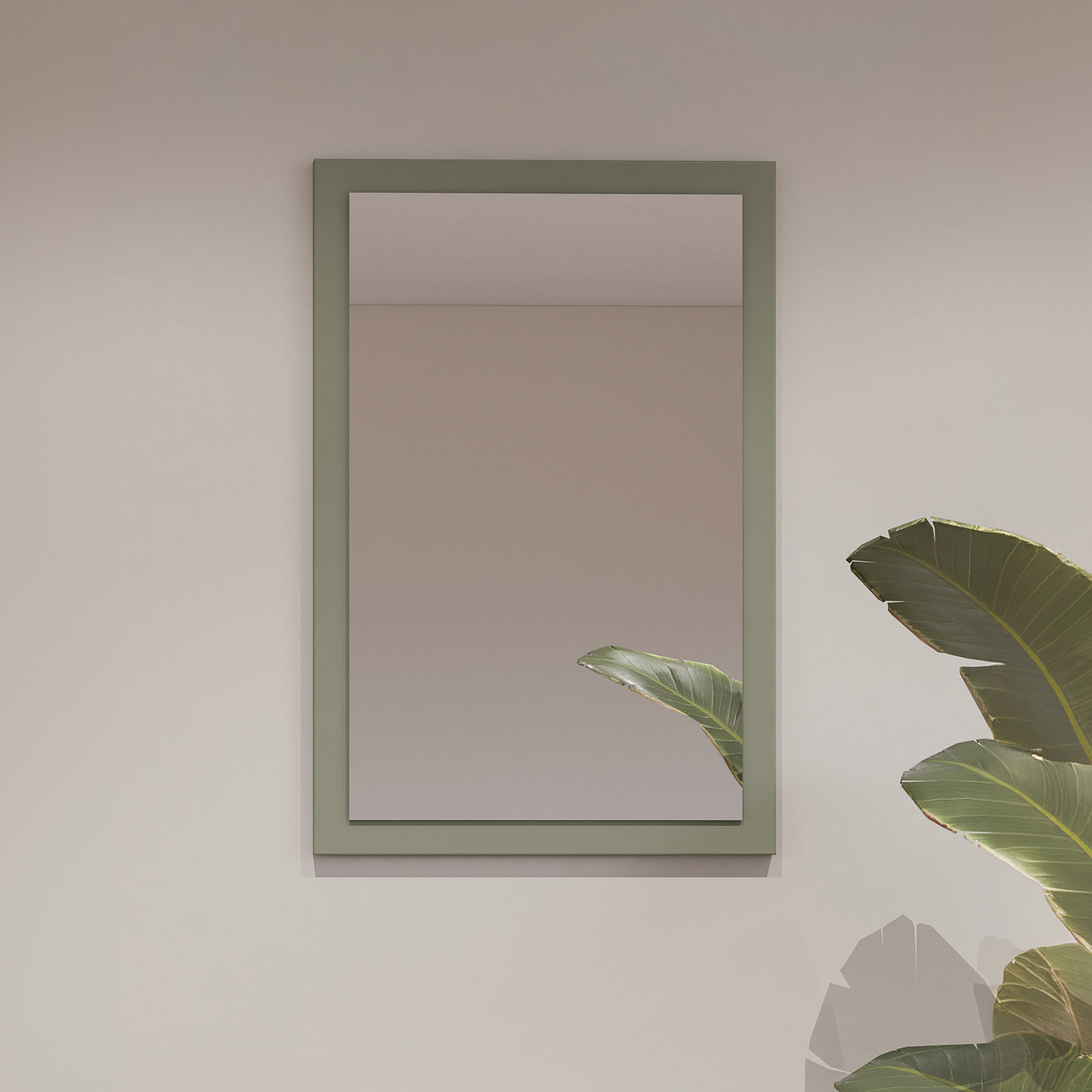 Lustro w ramie CROSS 40x60cm - zielony - 24GWMY04