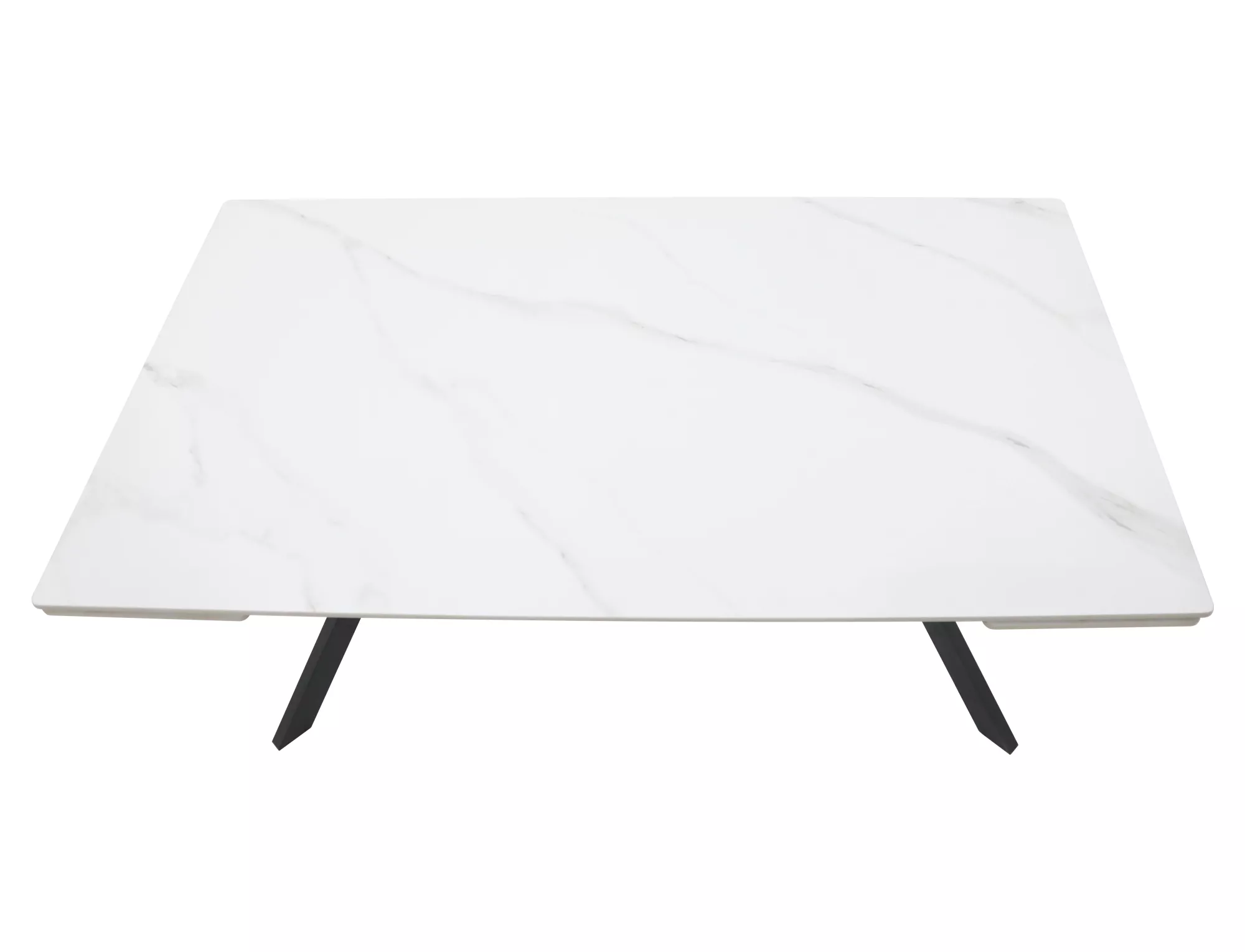 Stół rozkładany ceramiczny IMPERIA 160(220)x90 biało-czarny - IMPERIABC160