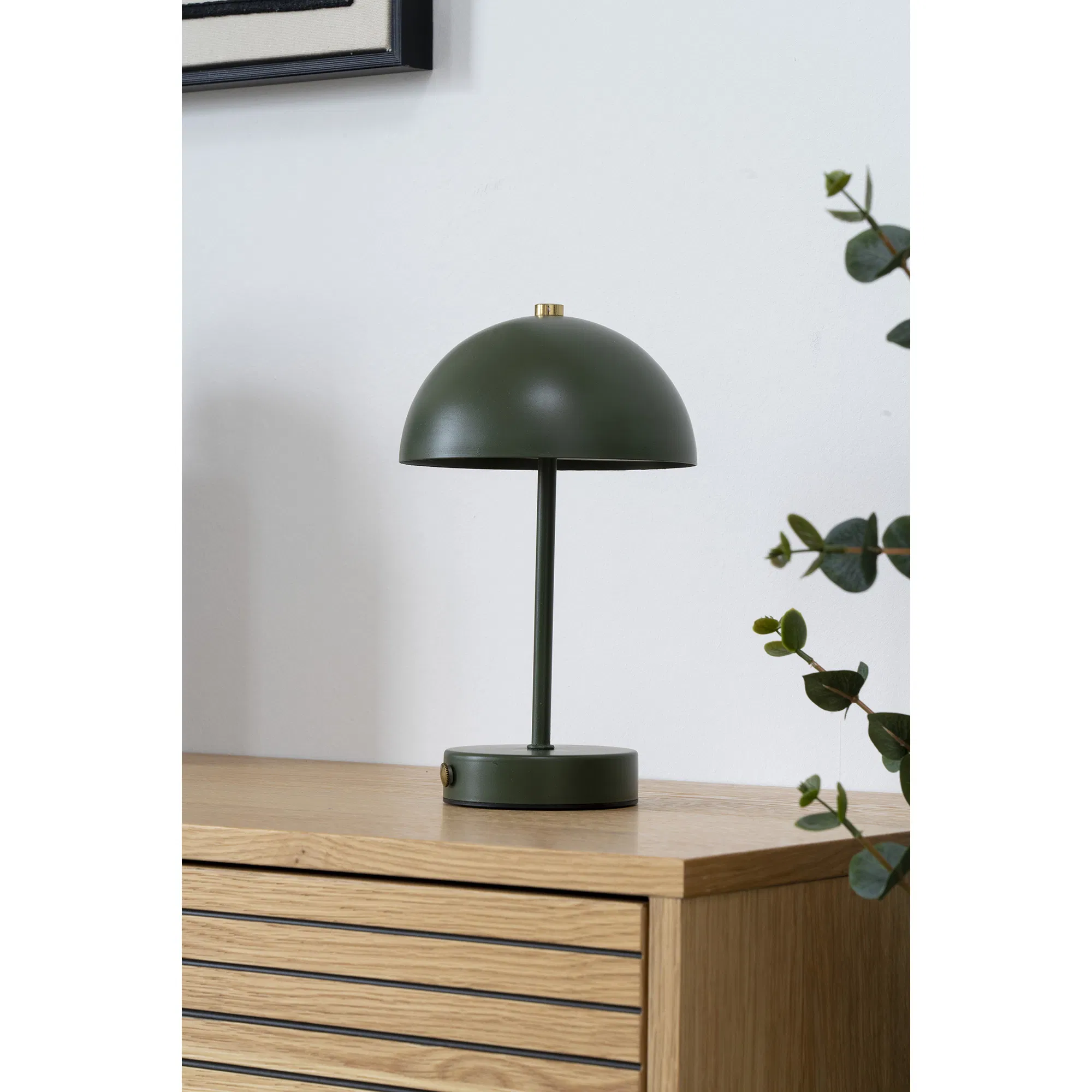 Lampa stołowa akumulatorowa HOLT zielony, złoty - 6405200