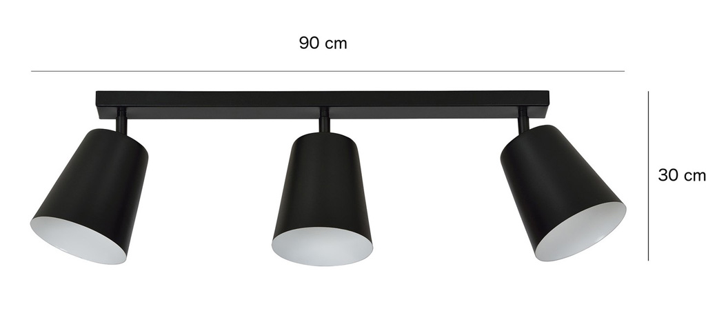 Lampa wisząca PRISM Czarny/Biały 385/3 - 385/3