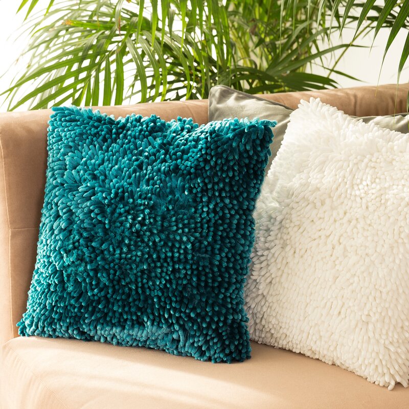POSZEWKA SHAGGY 2 40X40 CM STALOWY - EU_326434