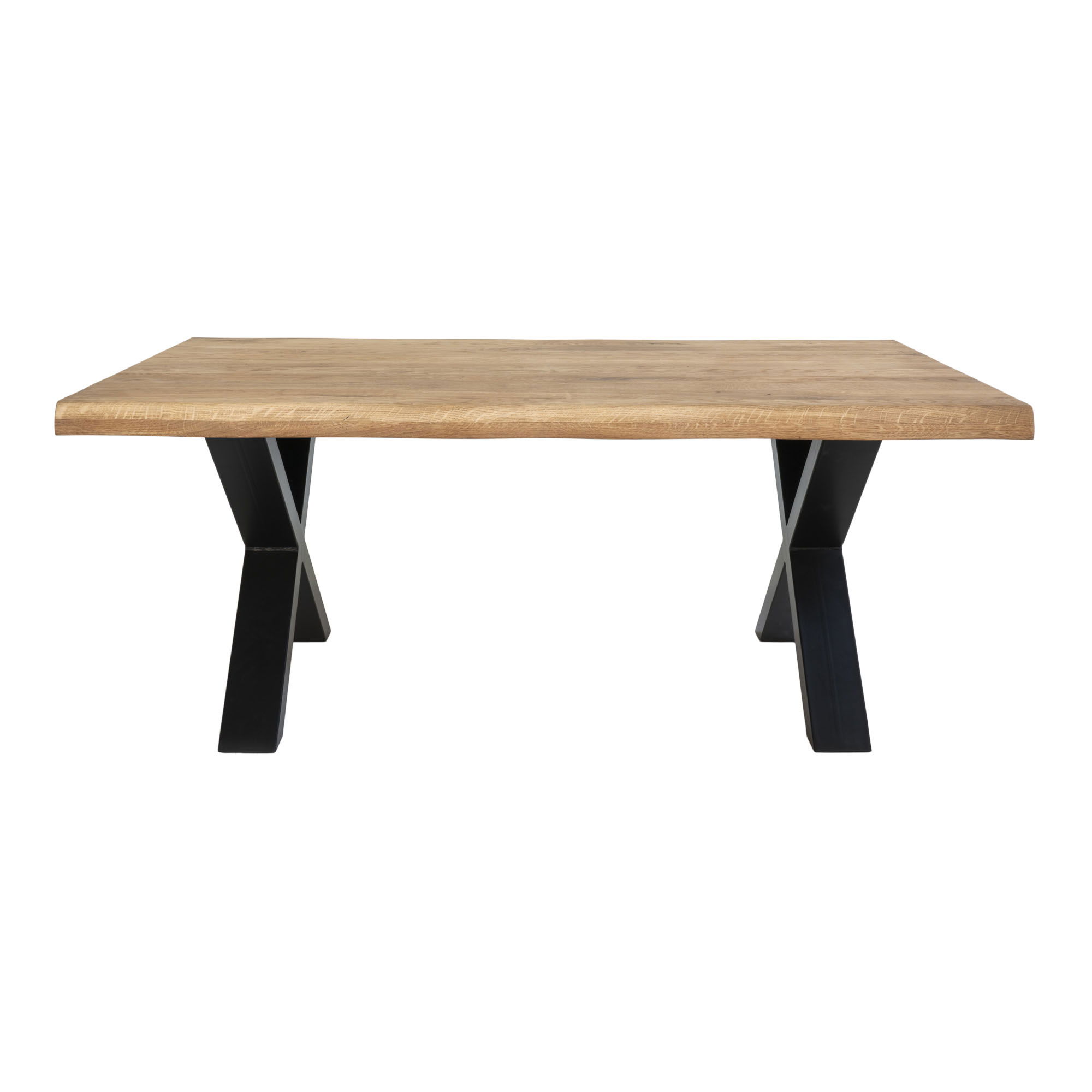 Stolik kawowy TOULON 2 - dąb naturalny, czarny 70x120 cm - 2101570