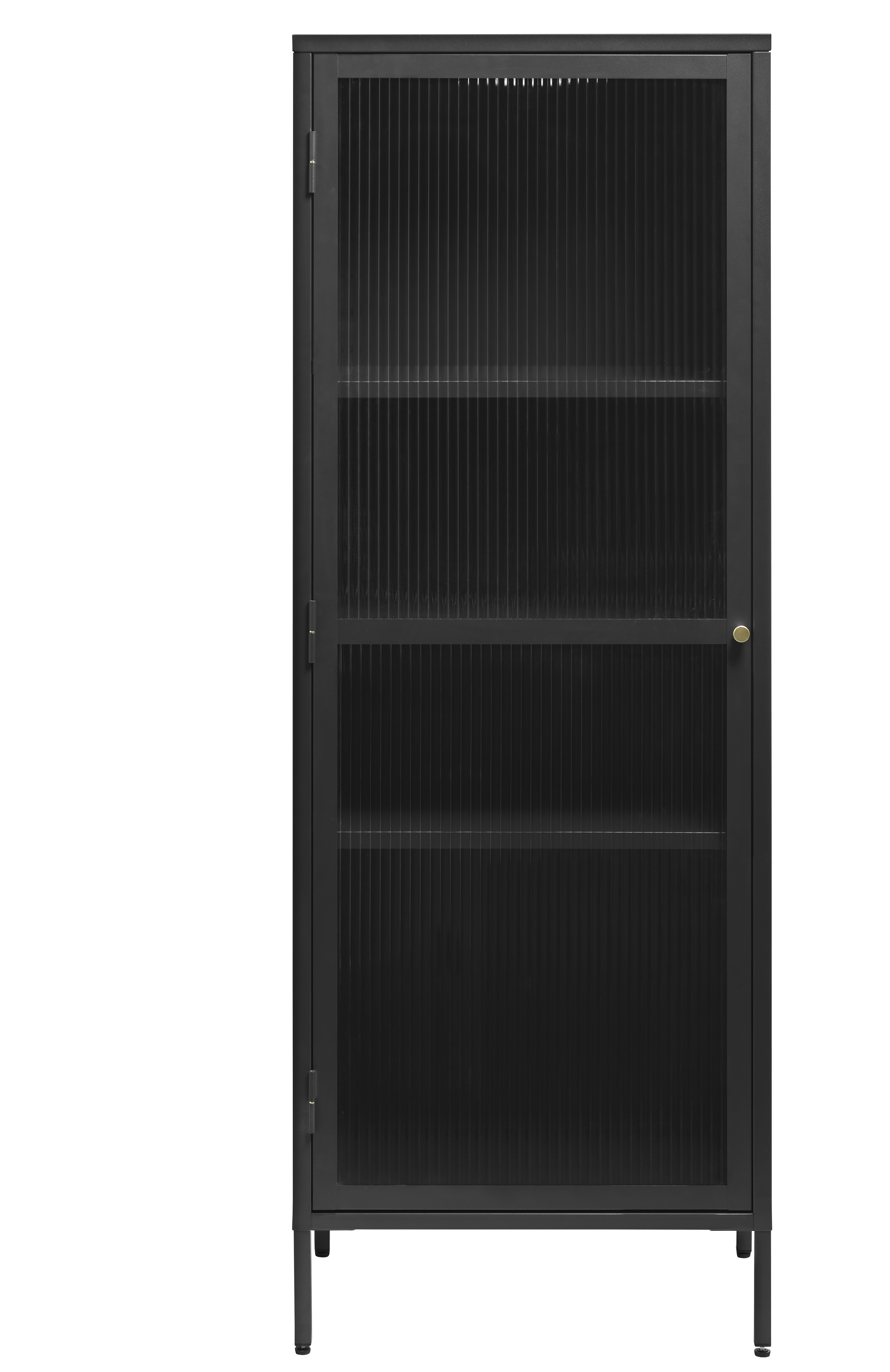 Witryna niska BRONCO 1-drzwiowa W160 cm - czarny, złoty - UN_44600600