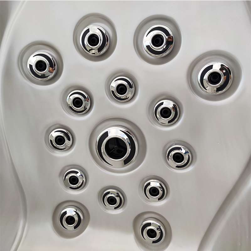 Jacuzzi ogrodowe 5-os. z hydromasażem SPA-702 230x230 cm cappuccino/brązowy - HS_SPA702-2280