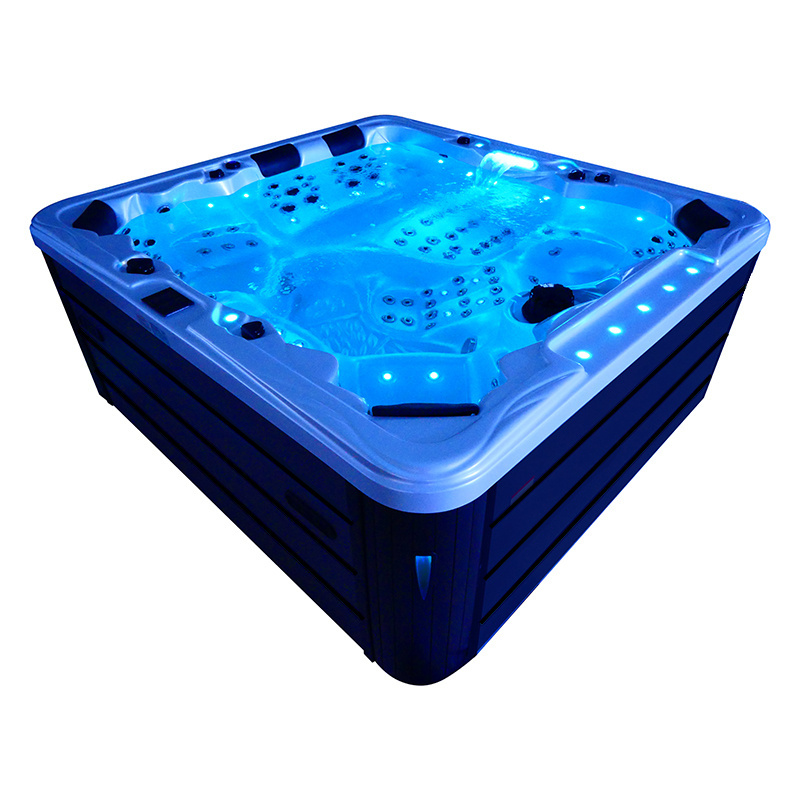 Jacuzzi ogrodowe 5-os. z hydromasażem SPA-702 230x230 cm biały/antracyt - HS_SPA702-2516