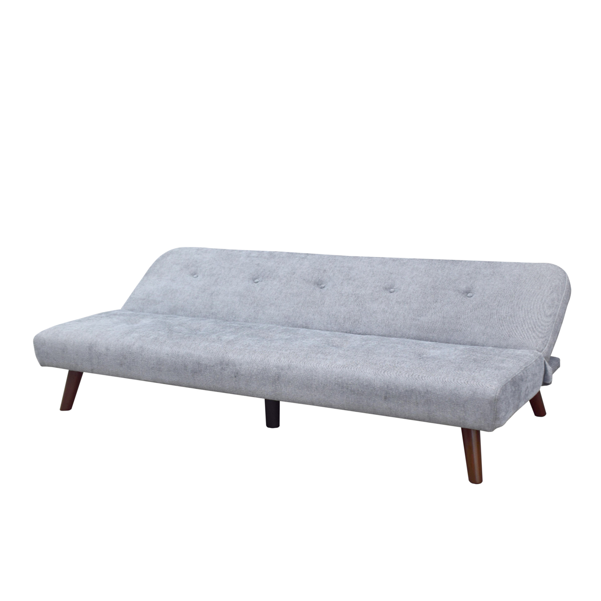 Sofa 3-osobowa z funkcją spania RINKO szara 195x81x74 cm - HO_223268