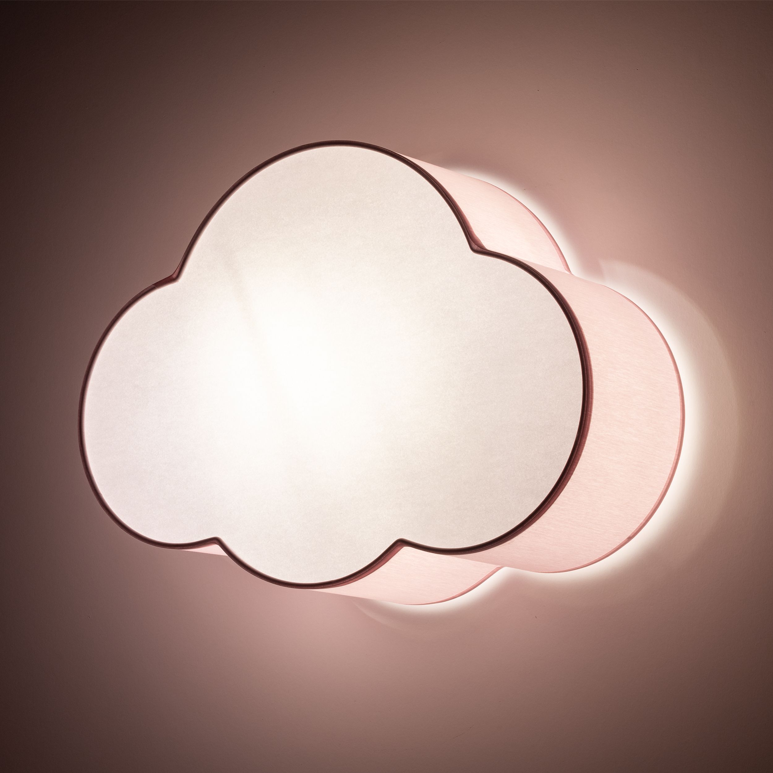 Plafon / Kinkiet CLOUD różowy pastelowy z białym 41x31x13cm - TK_6075