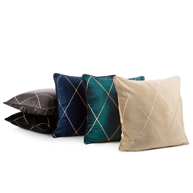 POSZEWKA DEKORACYJNA PIERRE CARDIN MARGO 45X45 CM STALOWY - EU_389722