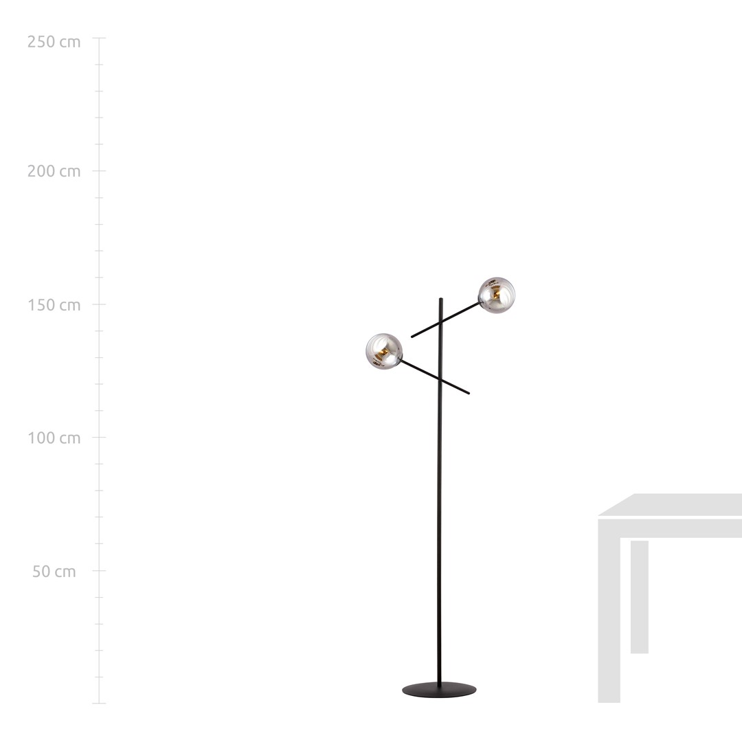 Lampa stojąca LINEAR Czarny 1167/LP2 - 1167/LP2