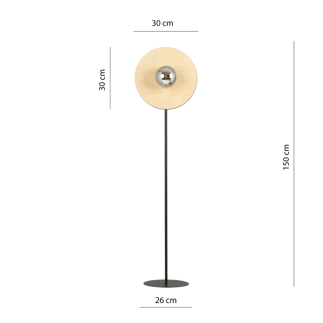 Lampa podłogowa SOHO Czarny,Brązowy 1302/LP1 - 1302/LP1