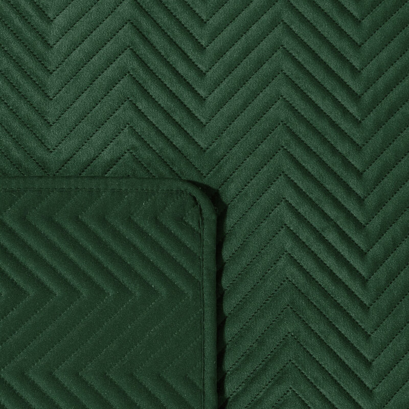 Narzuta pikowana SOFIA 170X210 cm Ciemnozielony - EU_349472