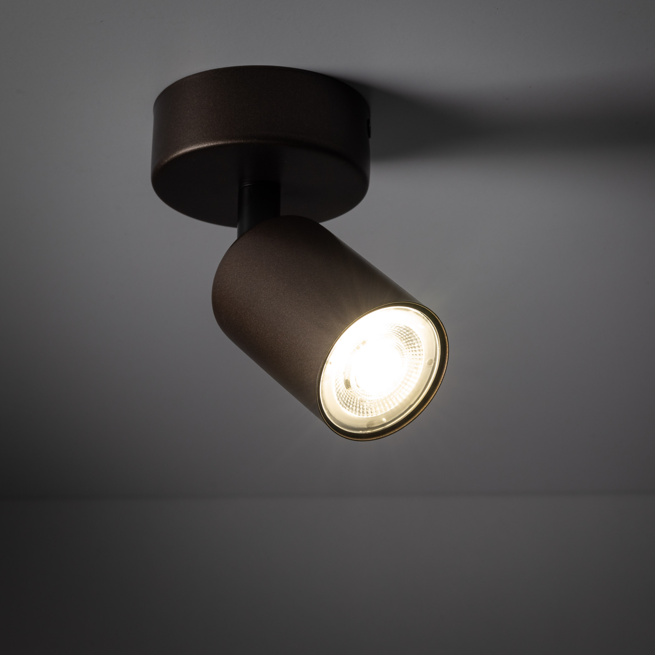 Lampa sufitowa / Kinkiet TOP brązowy regulowany 15x12cm - TK_5957