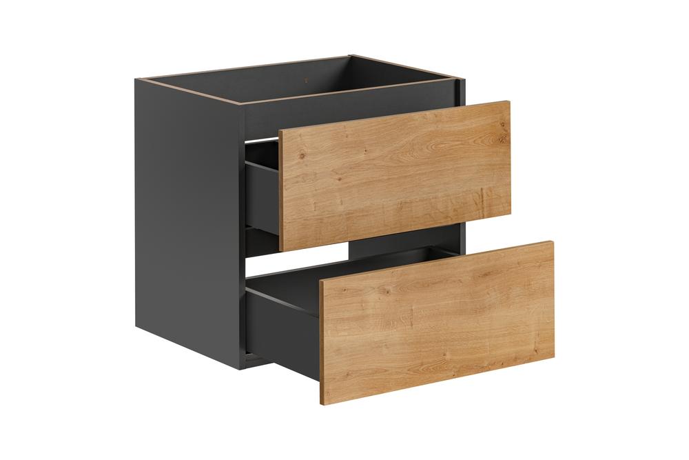 Szafka pod umywalkę MONAKO szara dębowa 60x57x46cm - MONAKO_GREY_OAK_820_-_FSC