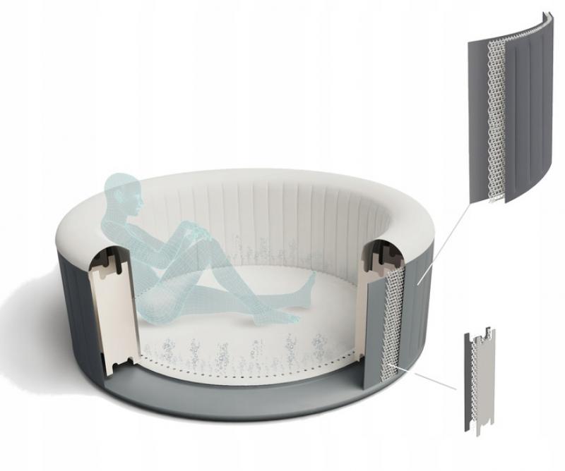 JACUZZI LAY-Z-SPA MIAMI AIRJET z pokrywą 2-4 OSOBOWE 180 x 66 cm - BES60001