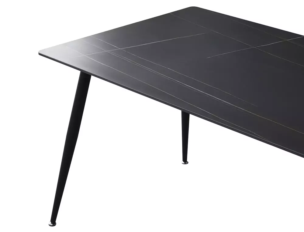 Stół RION 130X70 czarny mat - RIONC130