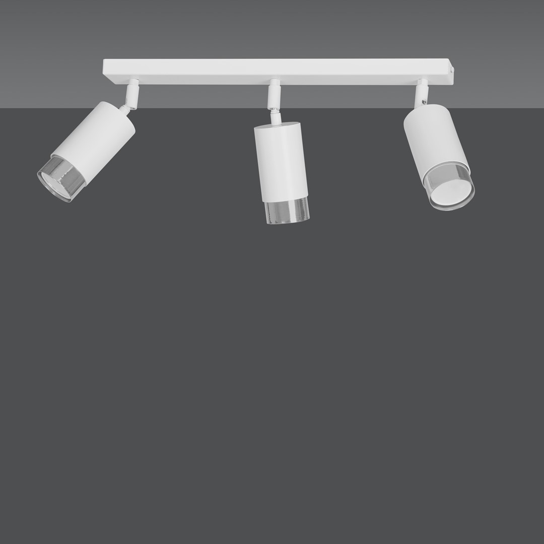 Lampa sufitowa  HIRO Biały/Chrom 962/3 - 962/3