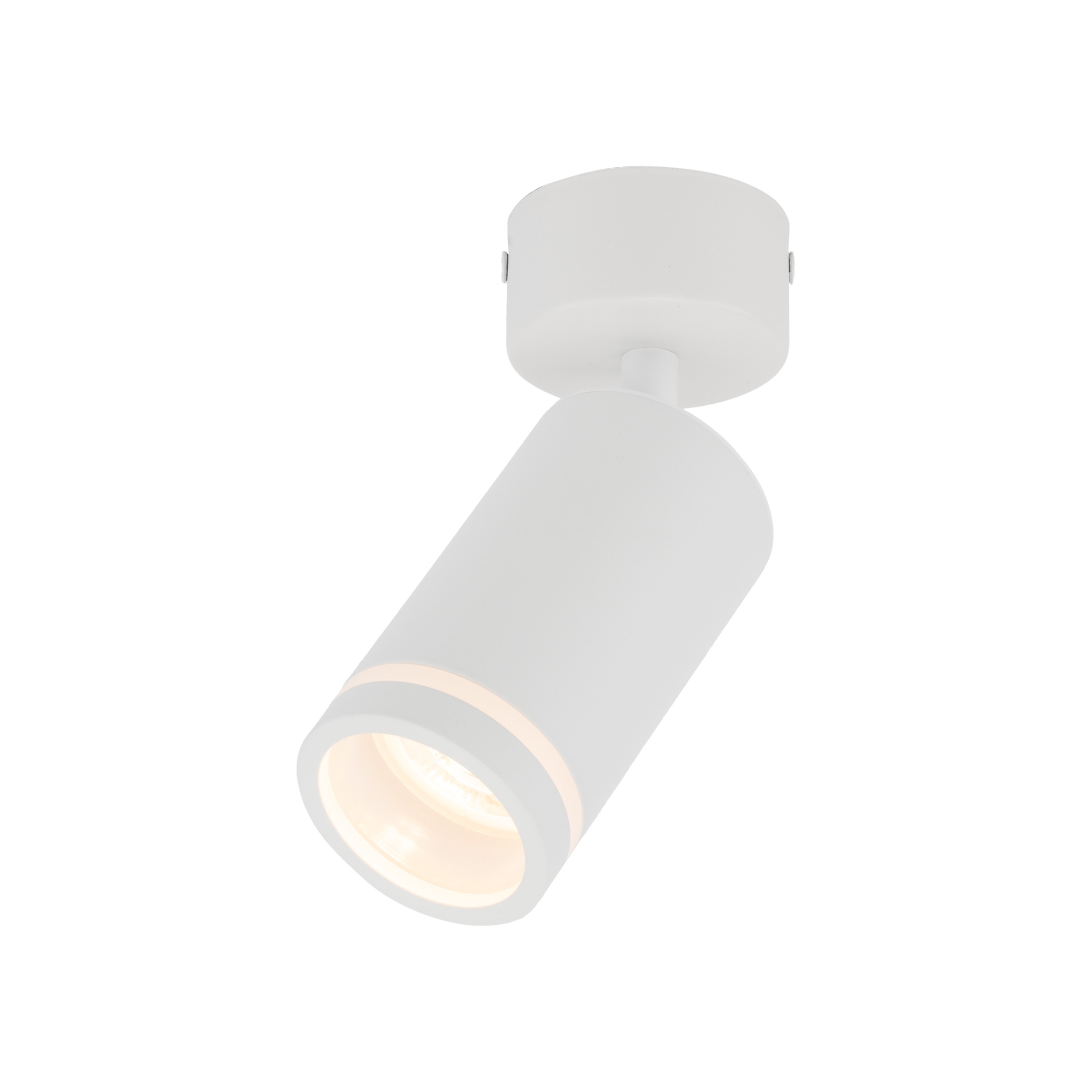Lampka JET biała regulowana z świecącym pierścieniem 15x13x5cm - TK_6911