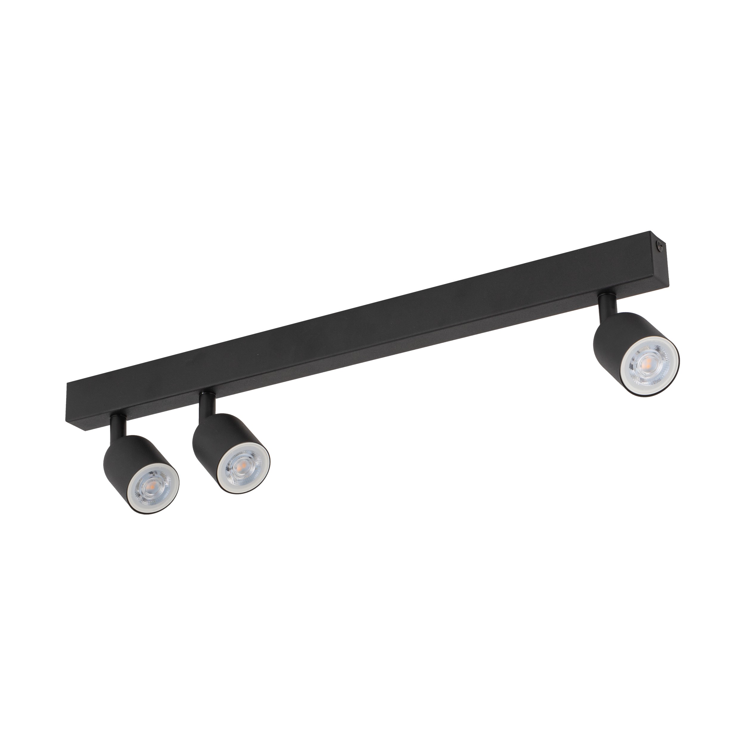 Lampa sufitowa TOP czarna na metalowej listwie regulowana 74x18x16cm