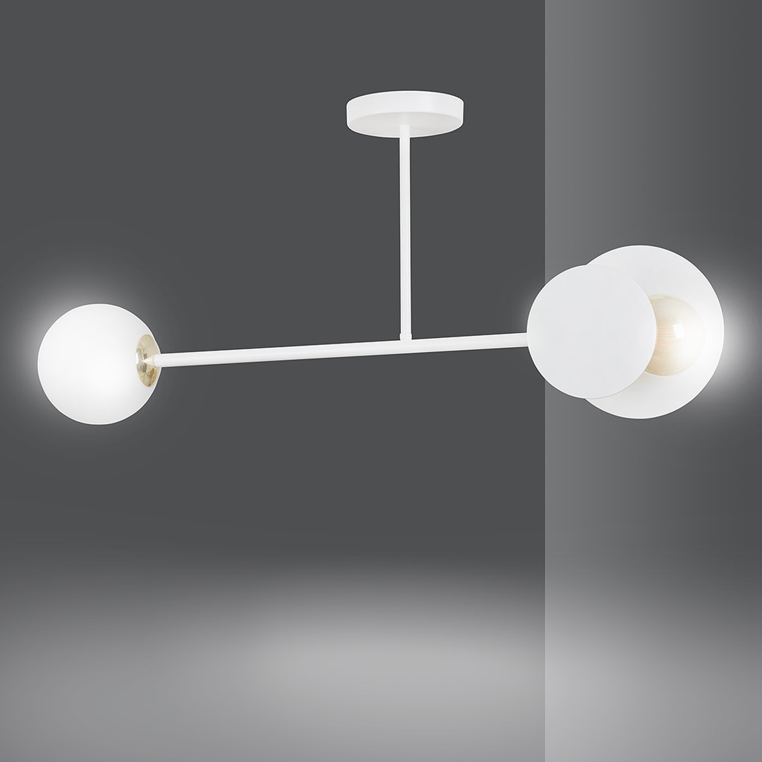Lampa sufitowa  MINERVA Biały 613/2