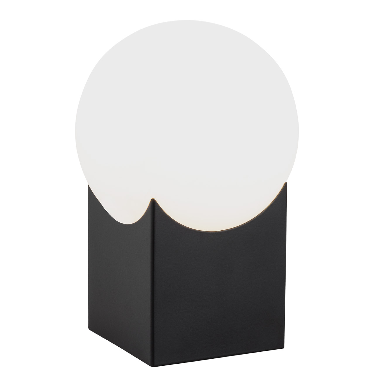 Lampa stołowa AUSTIN czarna matowa biała 18x12 cm
